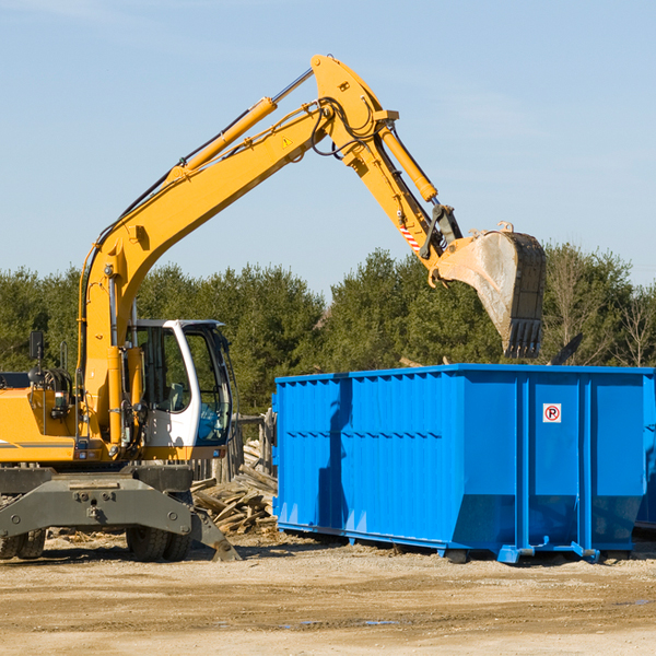 what happens if the residential dumpster is damaged or stolen during rental in Winthrop New York